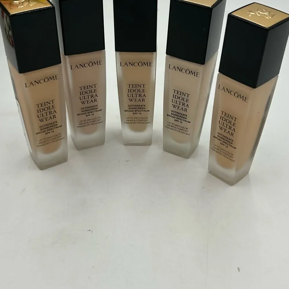 Lancôme Teint idole ultra wear octinoxate sunscreen, set of five unopened